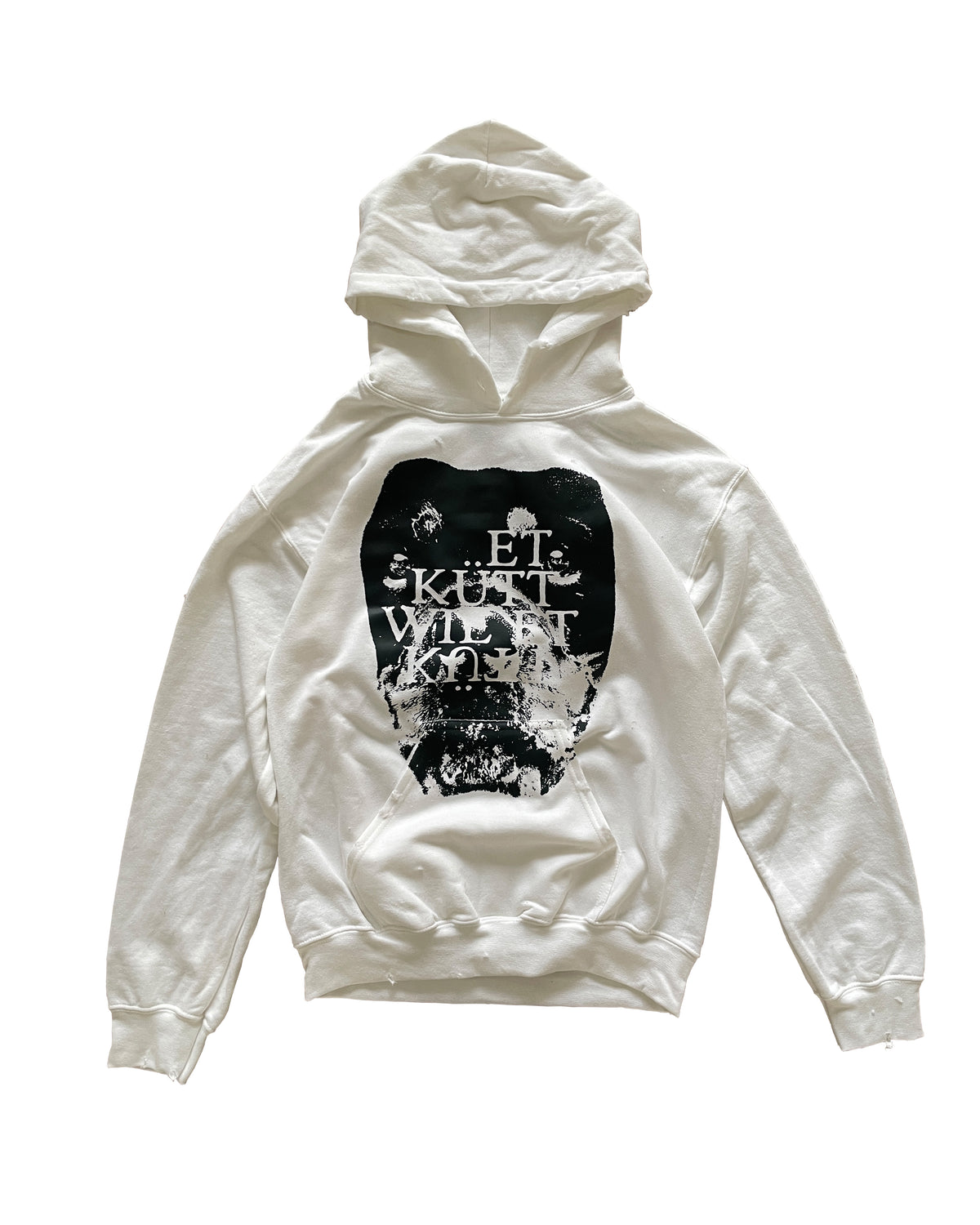 1OF1 WHITE DOG HOODIE